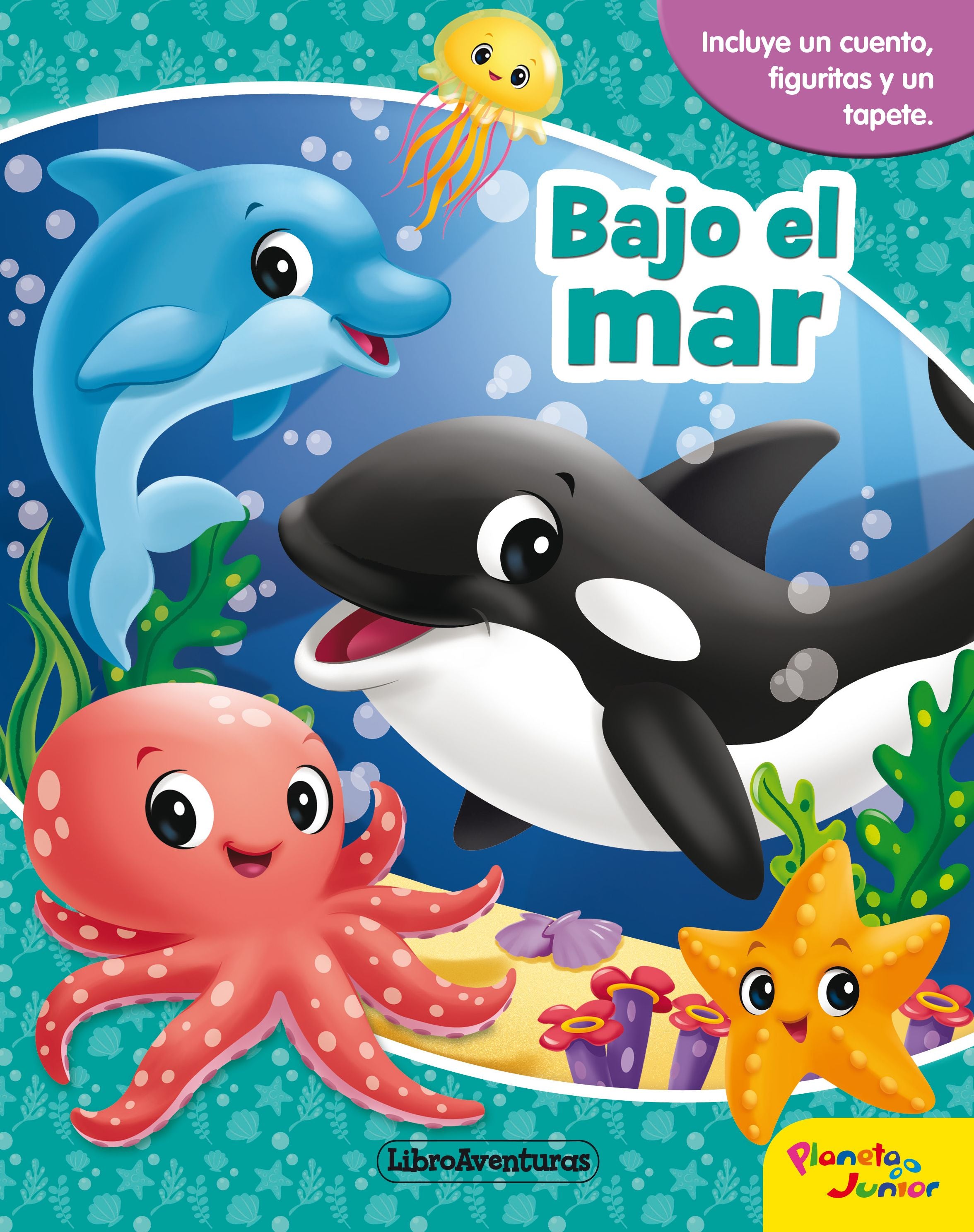 Bajo el mar. Libroaventuras: Incluye un tablero y figuras para jugar. AA. VV. (Planeta Junior) 9788408218364