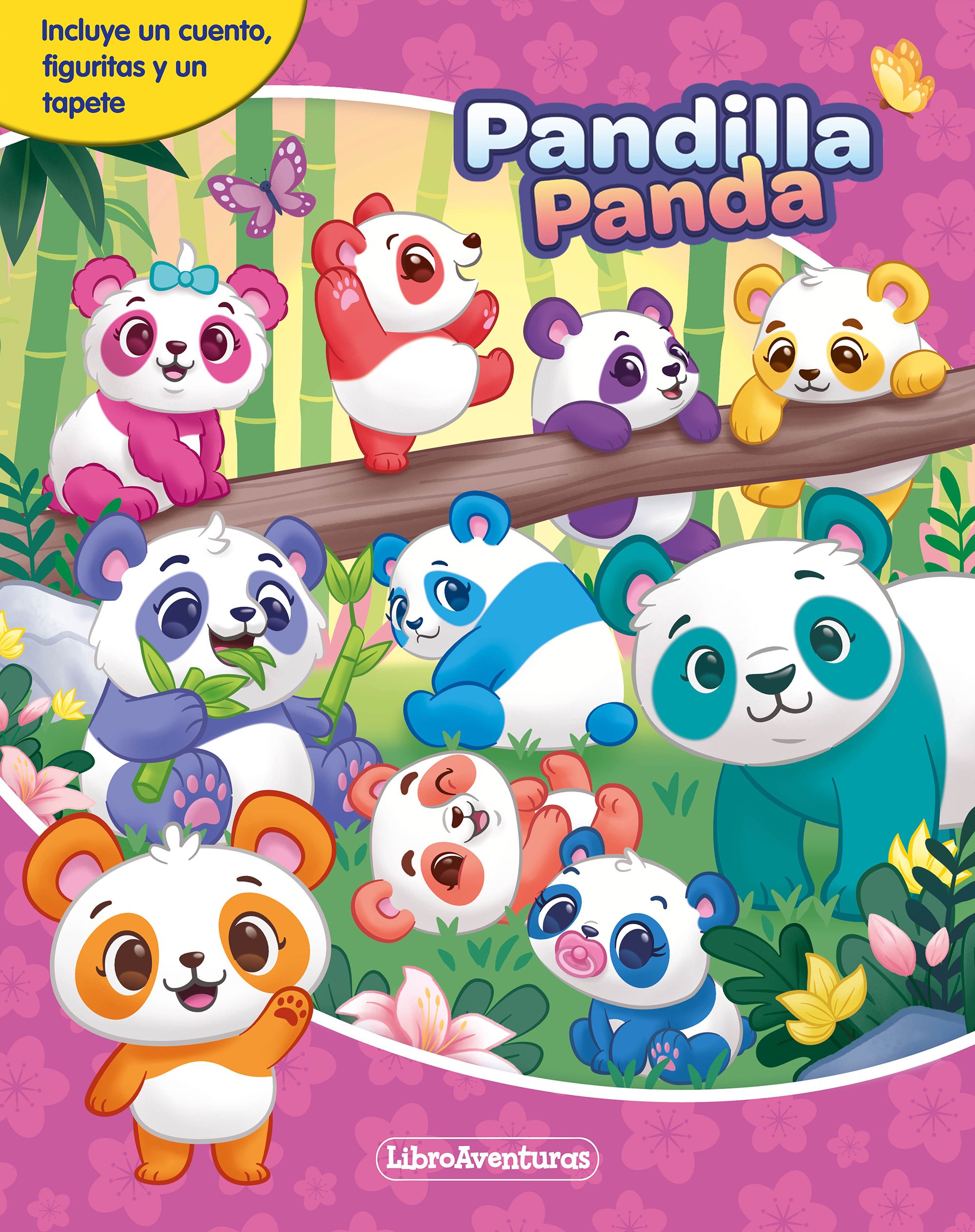 Pandilla Panda. Libroaventuras: Incluye un cuento, figuritas y un tapete. AA. VV. (Planeta Junior) 9788408276876