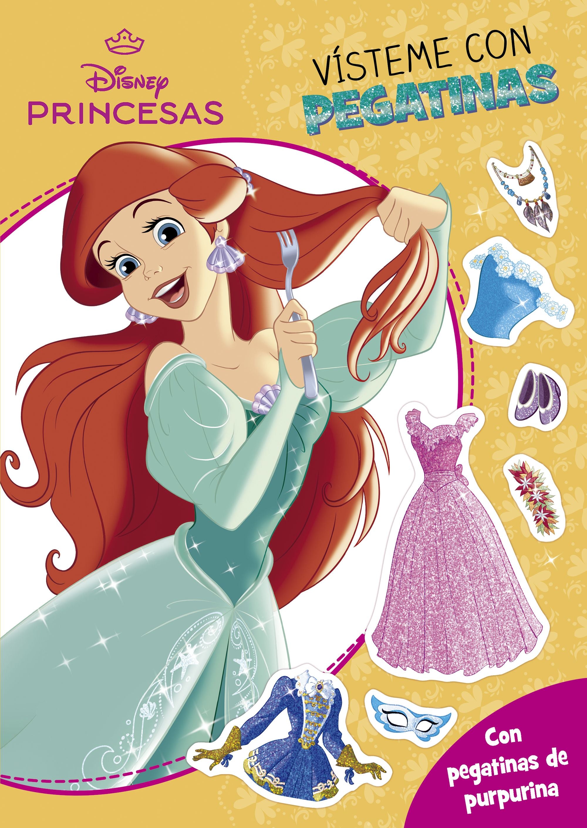 Princesas. Vísteme con pegatinas 3. Disney (Libros Disney) 9788410029378