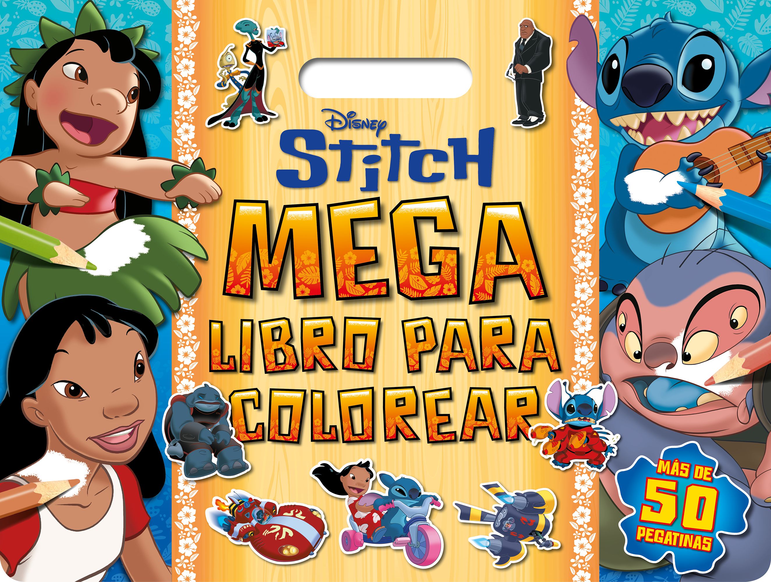 Stitch. Megalibro para colorear: Con pegatinas. Disney (Libros Disney) 9788410029279