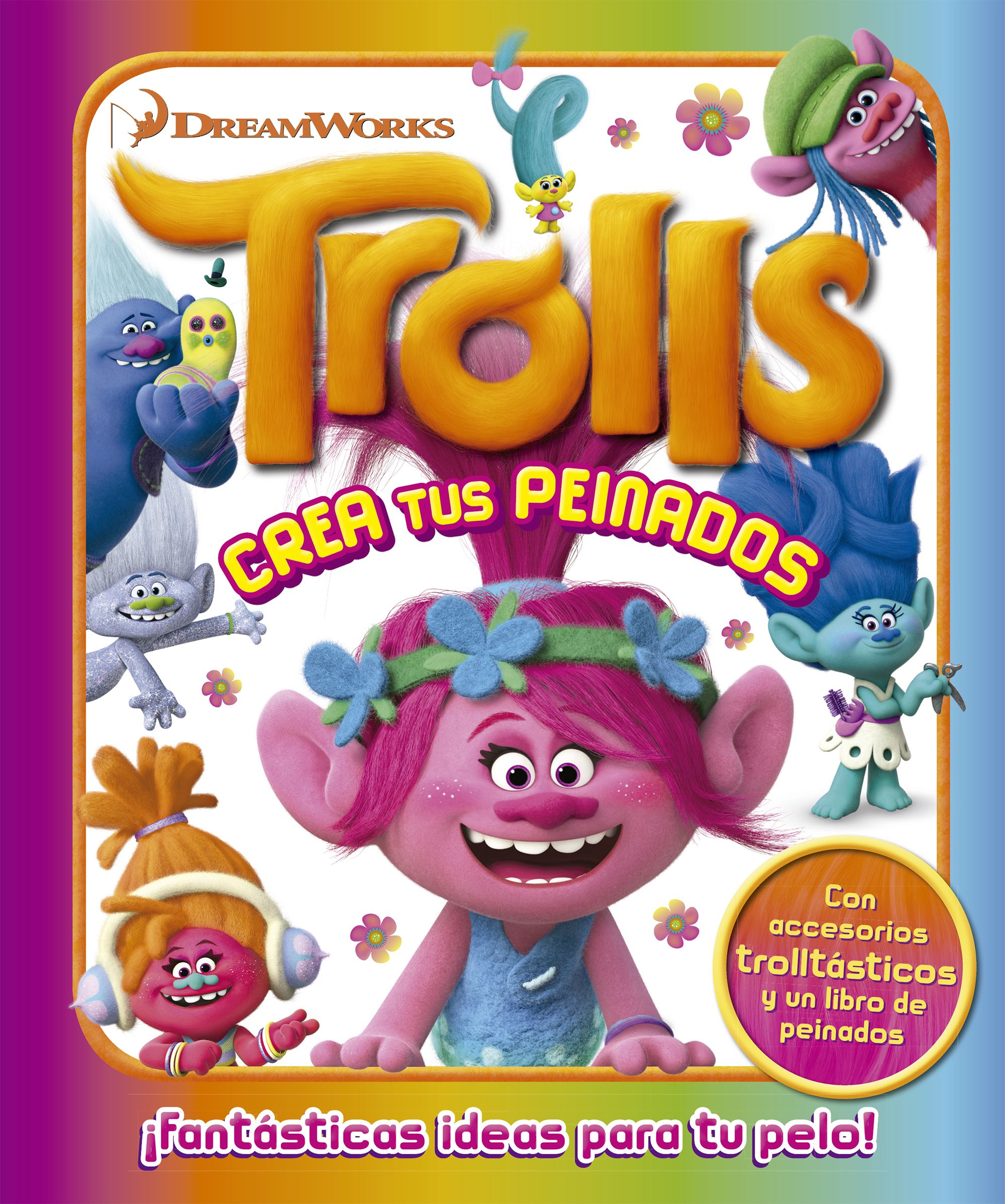 Trolls. Caja metálica. Crea tus peinados: ¡Fantásticas ideas para tu pelo!