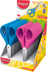 ▶ TIJERA ESCOLAR MAPED 13CM ESSENTIALS CAJA DE 24 UNIDADES