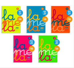 ✅ Bloc A4 Lamela Fº fluor PP 80 hojas Cuadrícula 3mm 90g (Pack de 5 Libretas)