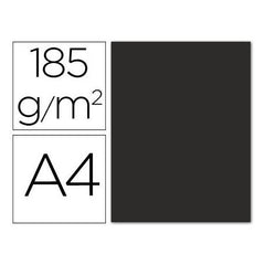 ✅CARTULINA GUARRO A4 185GR NEGRA Paquete 50 unidades