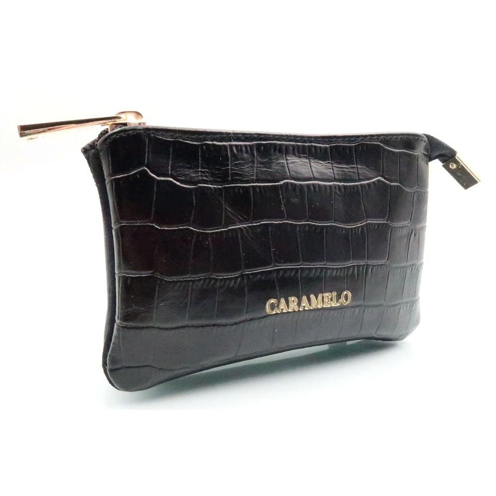 Monedero piel coco negro Caramelo