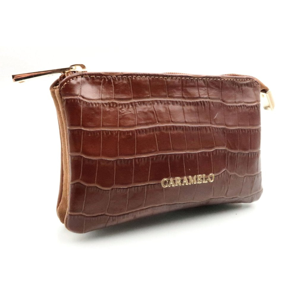 Monedero Piel Coco Cuero Caramelo | Diseño