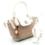Bolso Rafia Charol Blanco Neus Caramelo