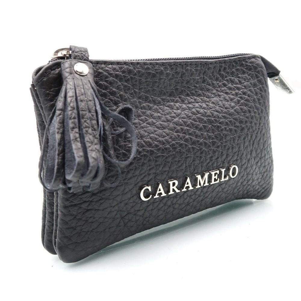 Monedero piel Ungaria negro Caramelo