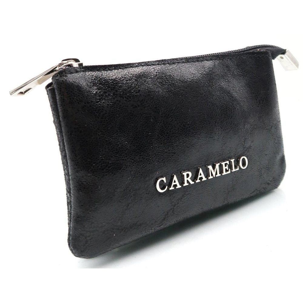 Monedero piel elefante negro CARAMELO