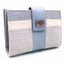 Cartera piel trenzado Napa azul CARAMELO