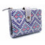 Cartera de Piel Print Napa Azul CARAMELO