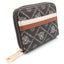 Billetera Jacquard Pequeña Gris CARAMELO