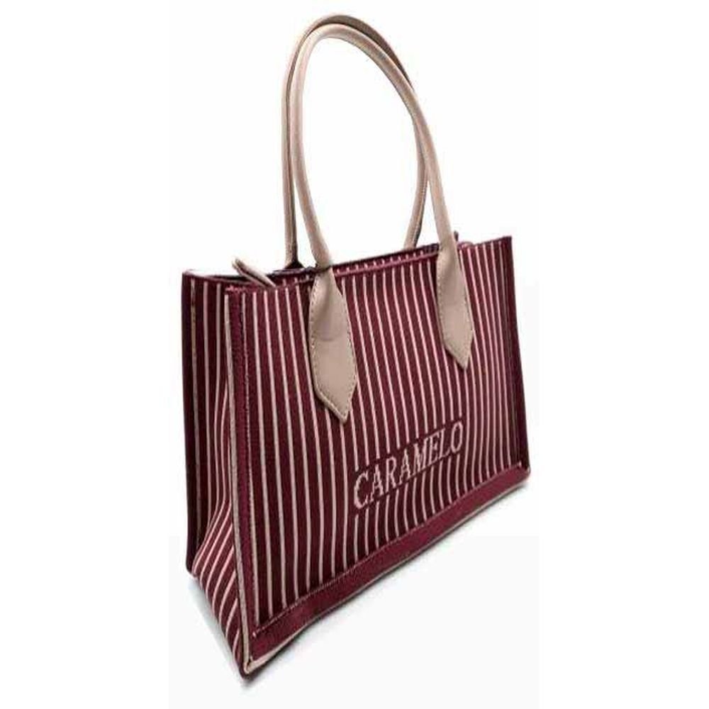 BOLSO TEXTIL/TRICO TAC MONI BURDEOS | CARAMELO | 1 UNIDAD | 510121370