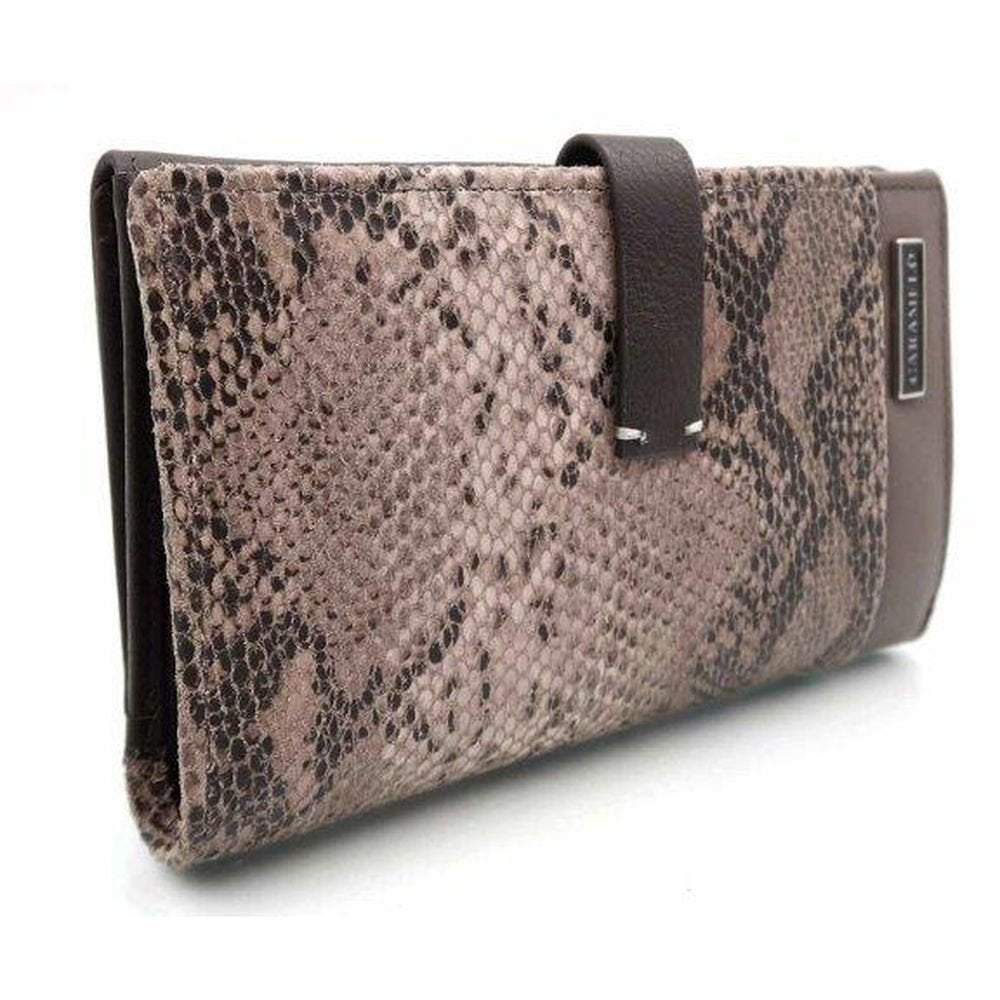 BILLETERA PIEL SNIKE CON BROCHE MARRON | CARAMELO | 1 UNIDAD | 810958270 Imagen principal del producto