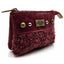 MONEDERO PIEL/LANA BORREGUITO CREMALLERA BURDEOS | CARAMELO | 1 UNIDAD | 822351304
