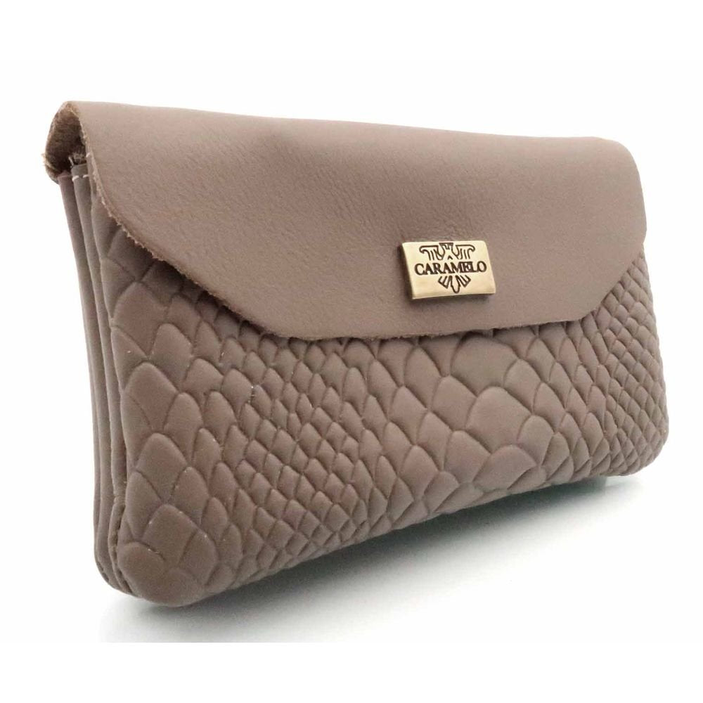 MONEDERO PIEL SNIKE DOBLE GRANDE CON SOLAPA TAUPE | CARAMELO | 1 UNIDAD | 823003264 Imagen principal del producto
