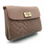 Monedero piel Snike doble con solapa Taupe Caramelo