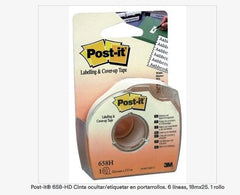 POST-IT CINTA OCULTAR 6 LINEA 25X18MM BLANCO | 1 UNIDADES | (POST-IT)