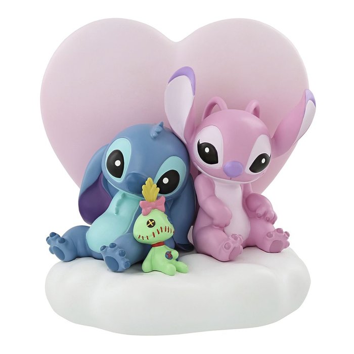 Figura iluminada Enesco Disney Stitch y Angel Imagen principal del producto