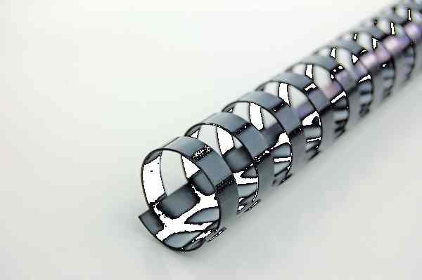 CANUTILLO PVC 16MM C/100 NEGRO | 1 UNIDADES | (GBC) Imagen principal del producto