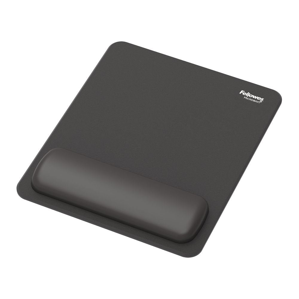 Alfombrilla con reposamuñecas Breyta Fellowes Negro