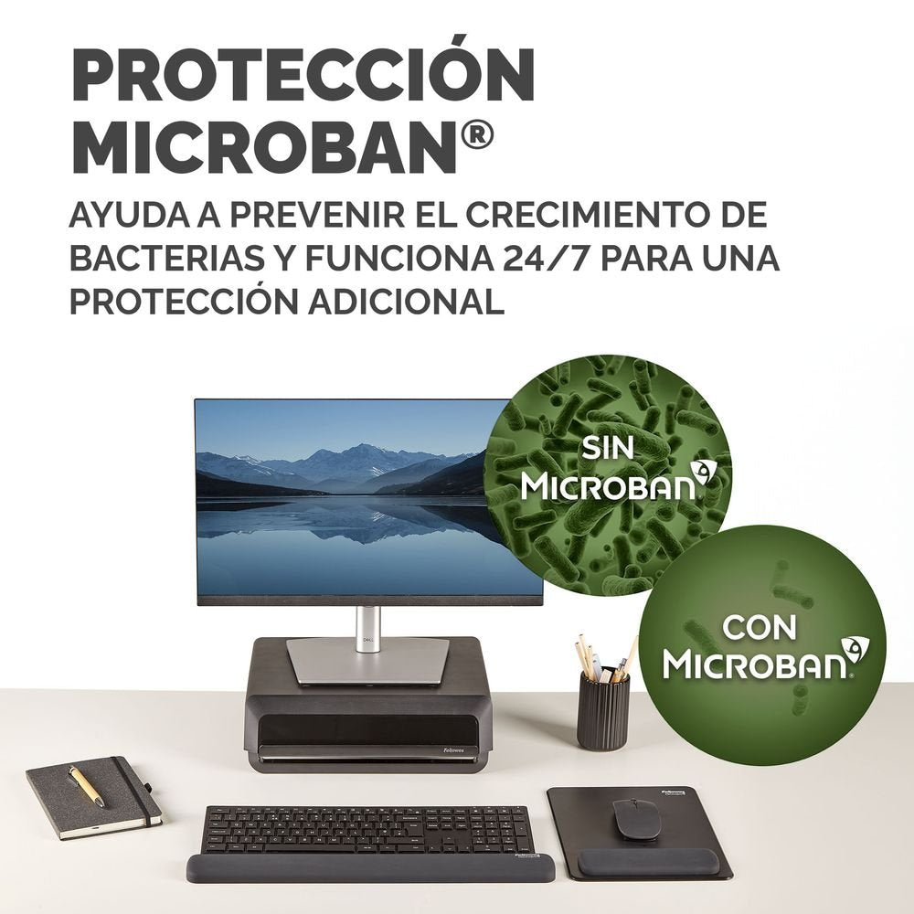 Reposamuñecas para teclado Breyta Negro - Fellowes