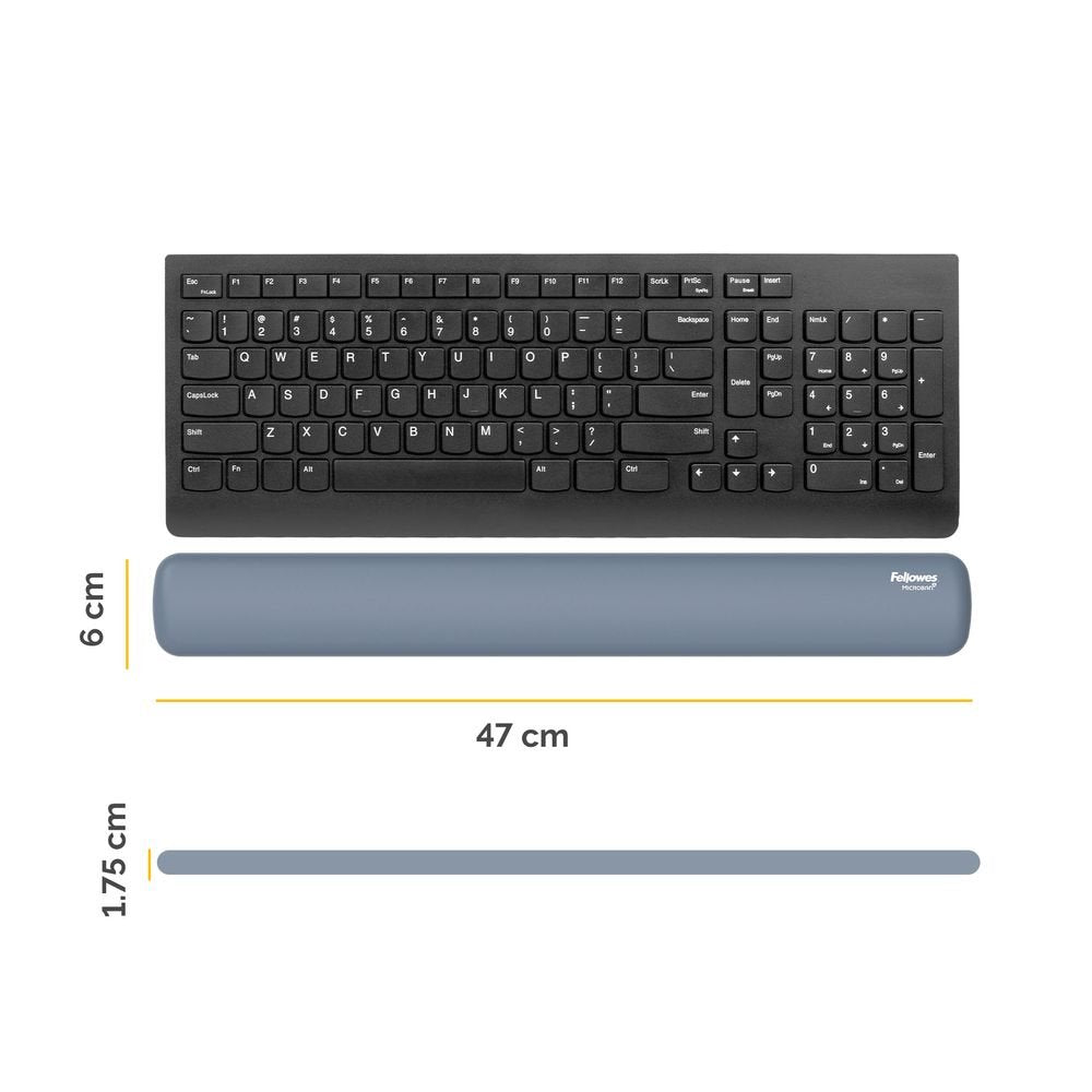 Reposamuñecas para teclado Breyta azul Fellowes