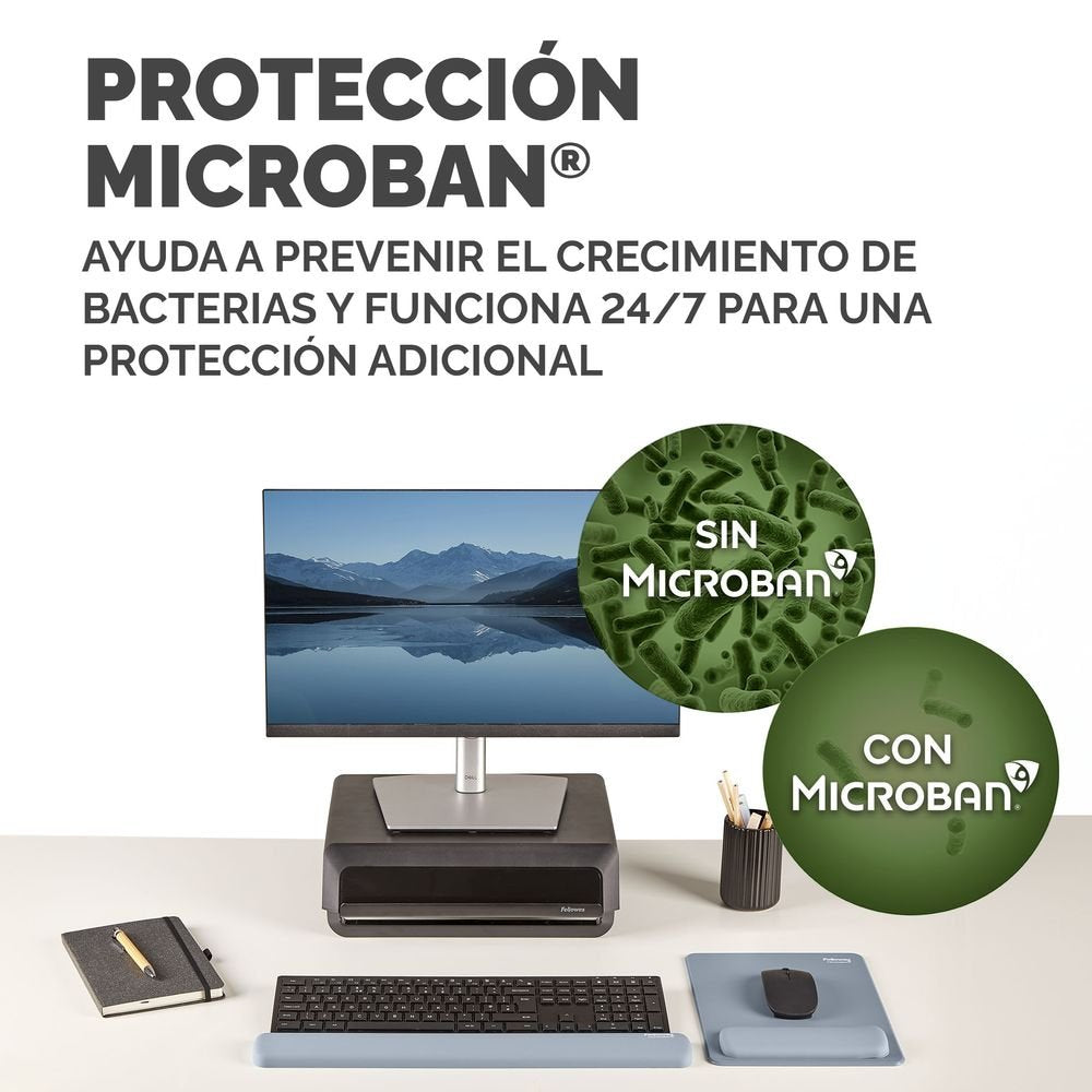 Reposamuñecas para teclado Breyta azul Fellowes