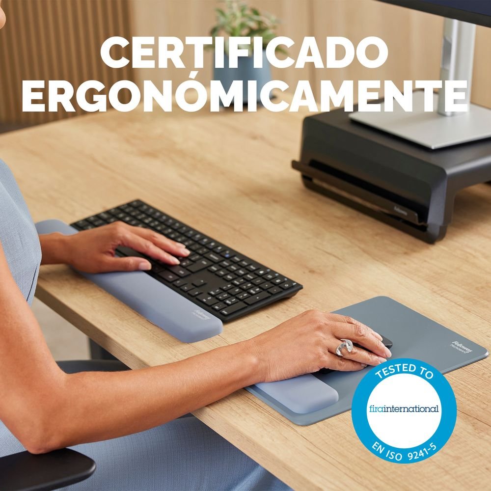 Reposamuñecas para teclado Breyta azul Fellowes