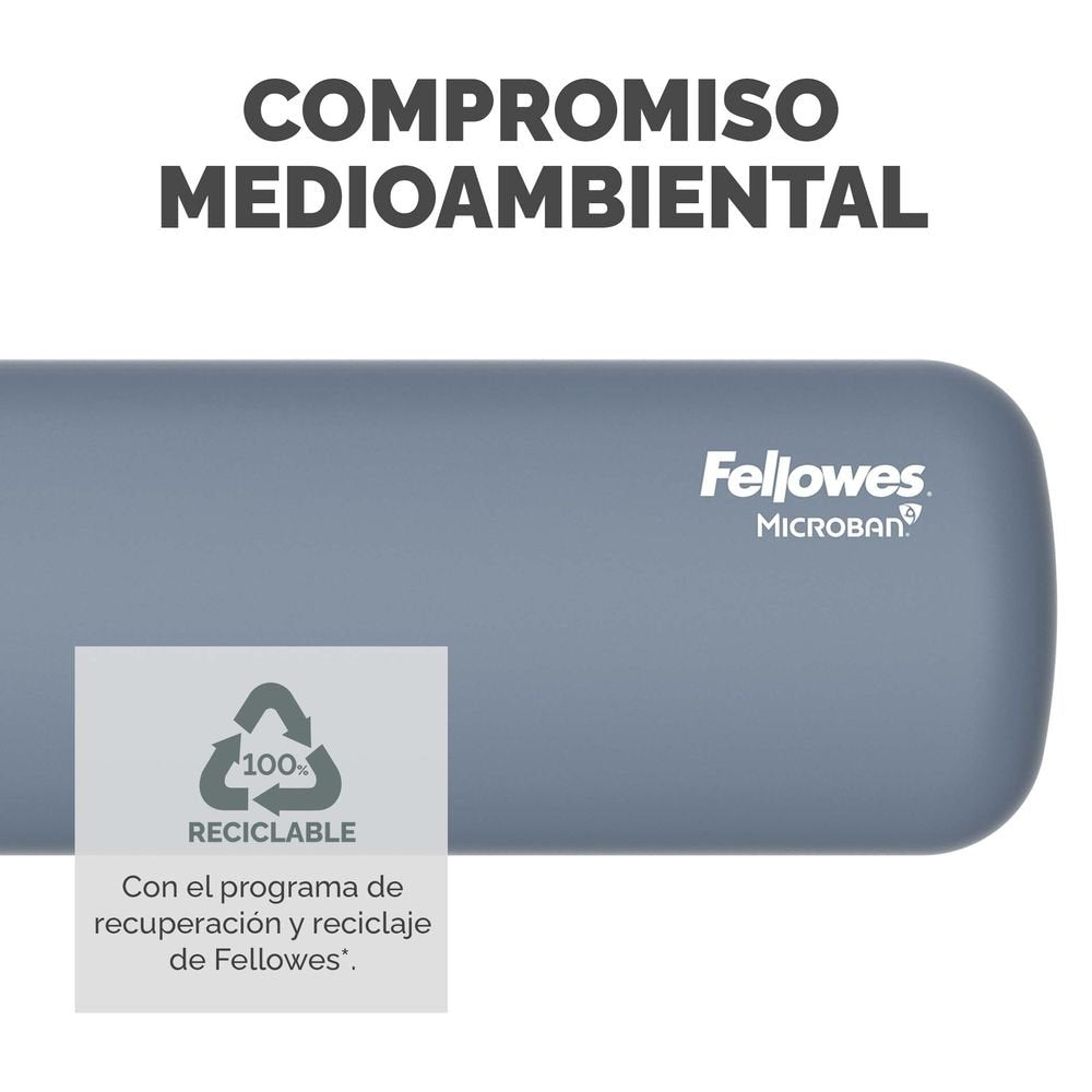 Reposamuñecas para teclado Breyta azul Fellowes
