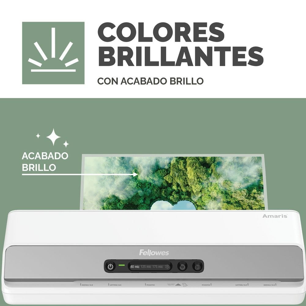 Fundas de plastificar A5 80 micras Fellowes 100 ud
