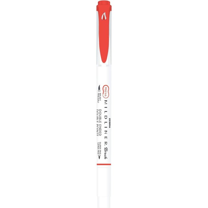 Rotulador Zebra Mildliner Doble Punta Pincel Marigold | Zebra Pen | Pack 10 Unidades Imagen principal del producto