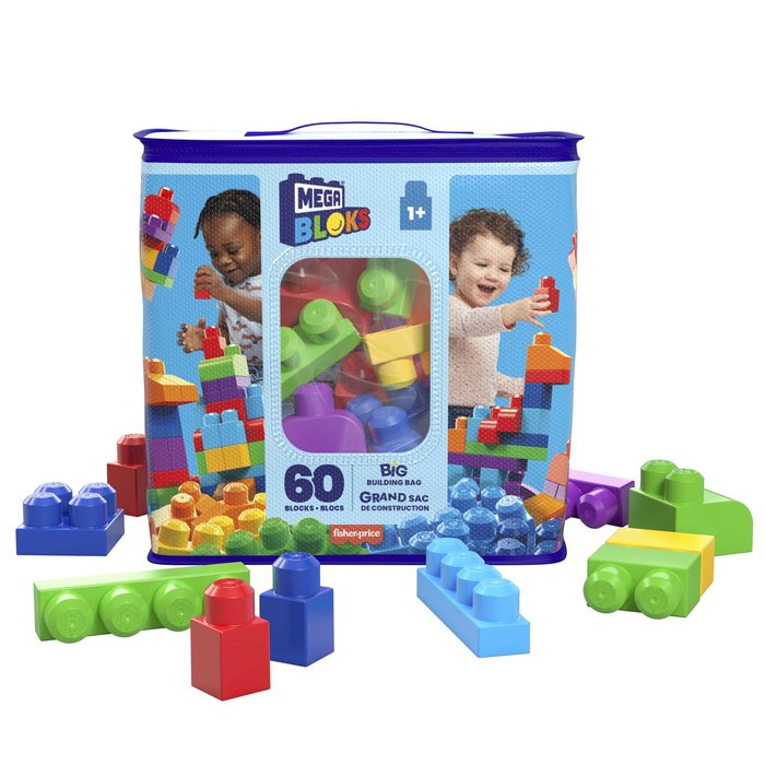 JUEGO BOLSA MEGA BLOKS 60 CLASICA | MATTEL MEGA BLOKS | 1 UNIDAD | 65541084162