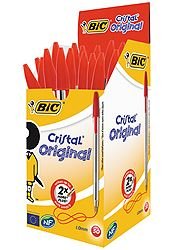 BOLIGRAFO BIC CRISTAL ROJO | 50 UNIDADES | (BIC)
