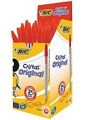 BOLIGRAFO BIC CRISTAL ROJO | 50 UNIDADES | (BIC)