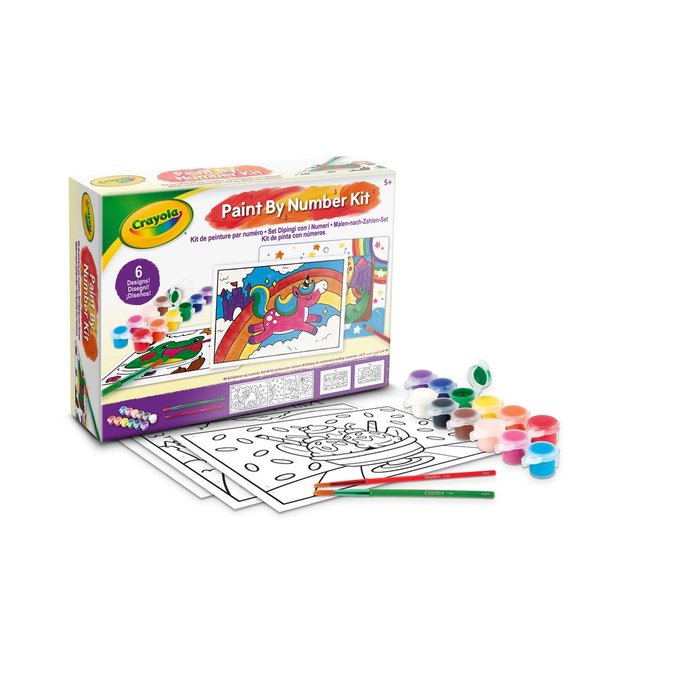 JUEGO MIS PRIMERAS CREACIONES SET PINTA POR NUMEROS | CRAYOLA | 1 UNIDAD | 71662029494