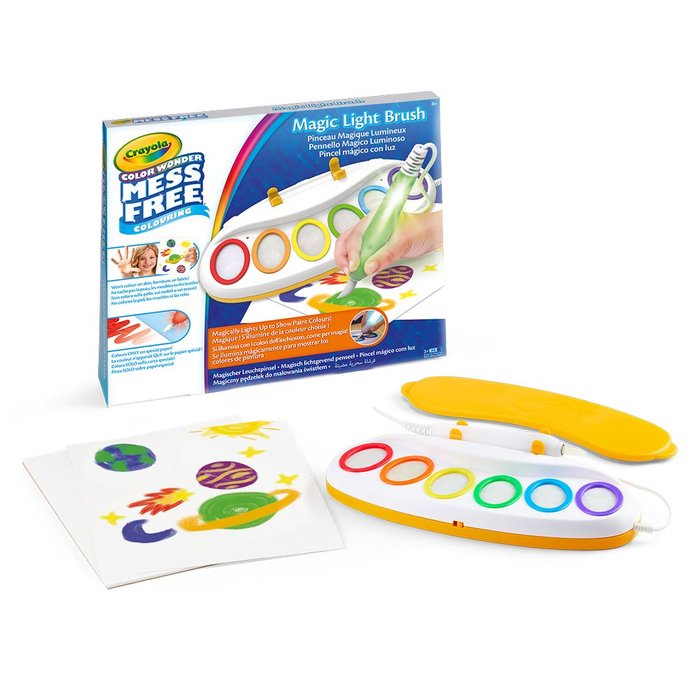 COLOREA SIN MANCHAS-COLOR WONDER PINCEL MAGICO LUMINOSO | CRAYOLA COLOR WONDER | 1 UNIDAD | 71662071318