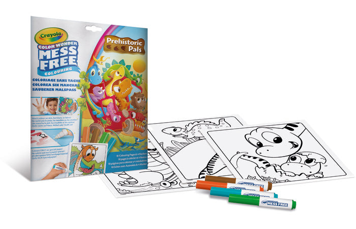 COLOREA SIN MANCHAS COLOR WONDER AMIGOS DINOS CRAYOLA | CRAYOLA COLOR WONDER | 1 UNIDAD | 71662071585 Imagen principal del producto