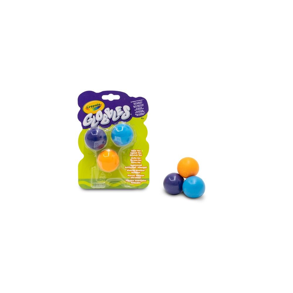 Los Pegajosos Pack 3 Unidades Globbles Crayola