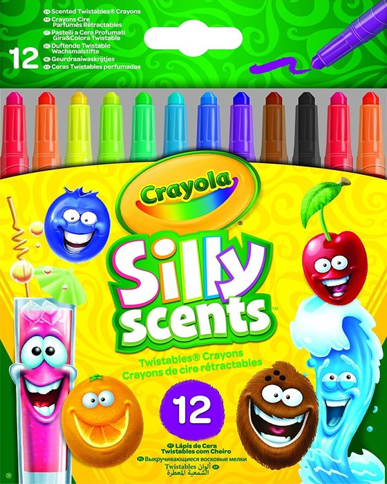 LOS OLOROSOS 12 CERAS DE COLORES PERFUMADAS GIRA Y COLOREA | 1 UNIDADES | (CRAYOLA)