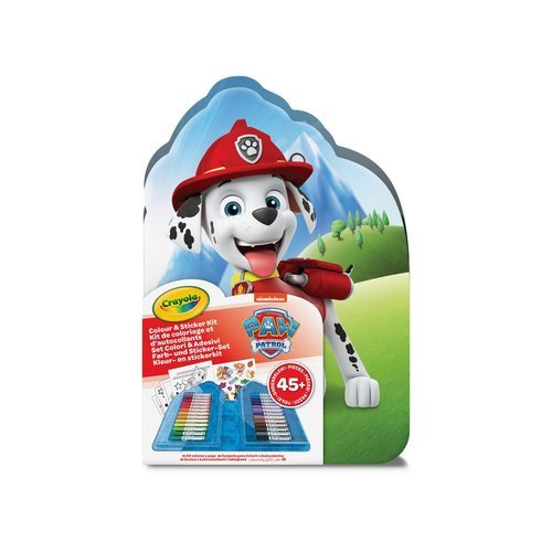 Maletín 45 Piezas Patrulla Canina Colorear con Stickers Crayola Maletín