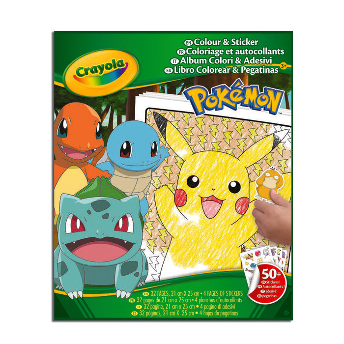 Libro para Colorear y Stickers Pokémon Crayola Imagen principal del producto