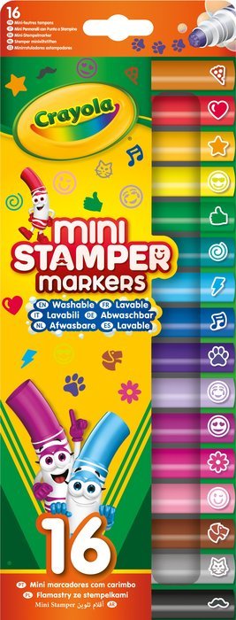 Mini Rotulador Estampador Emoji 16 Colores Surtidos CRAYOLA