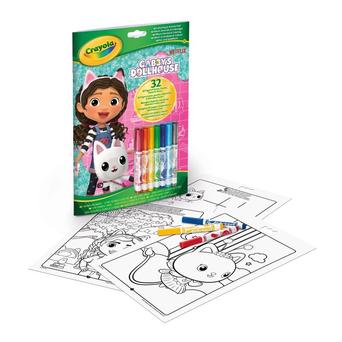 LIBRO ACTIVIDADES Y COLOREAR GABBY'S DOLLHOUSE 7 ROTULADORE | CRAYOLA | 1 UNIDAD | 71662470241