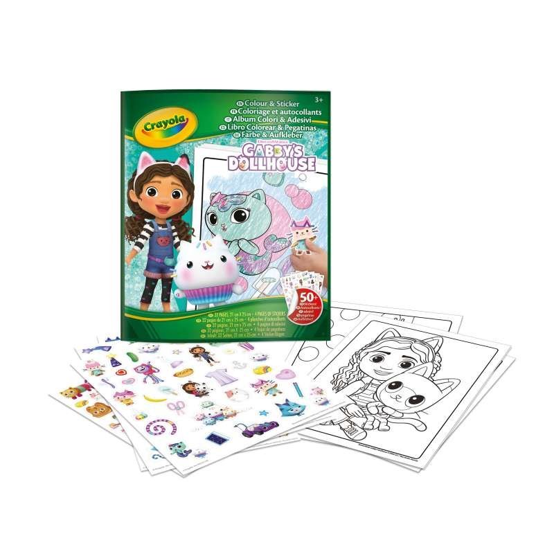 Libro para Colorear y Stickers Gabby's Dollhouse Crayola Imagen principal del producto