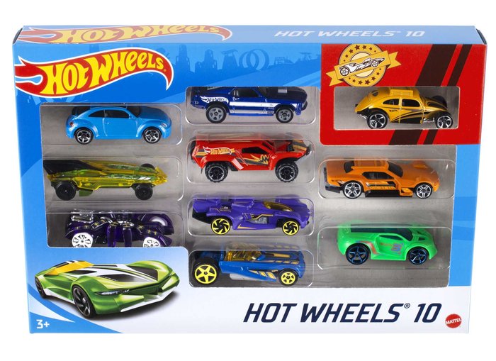 Coches Hot Wheels Pack 10 Surtidos Mattel