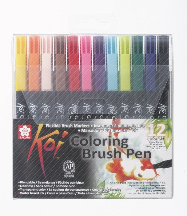 Rotuladores Koi Color Pincel Estuche 12 Unidades TALENS ESPAÑA Imagen principal del producto