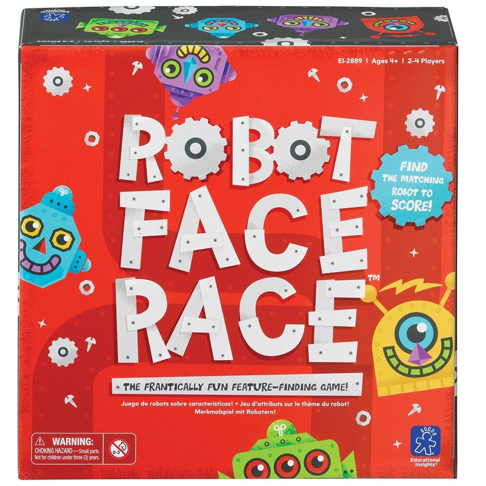 Juego Colores y Atributos Robot Face Race Learning Resources