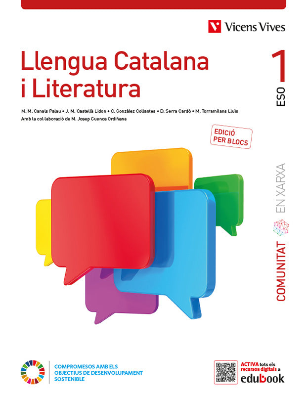 Llengua Catalana i Literatura 1 Catalunya. (Comunitat en Xarxa). Edició per blocs. Aa. Vv. (Editorial Vicens Vives) 9788468271866