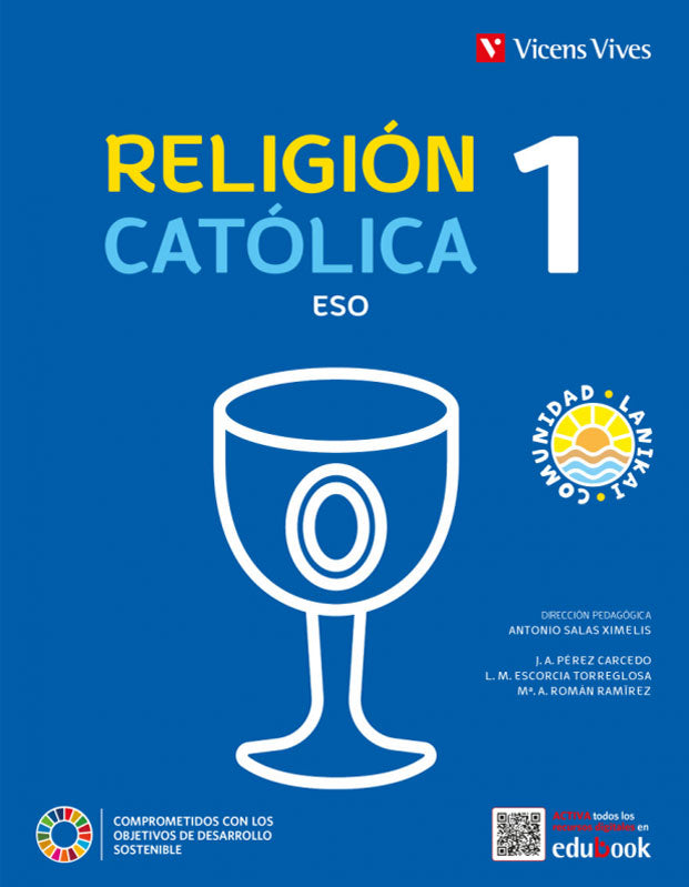 RELIGION CATOLICA 1 ESO (COMUNIDAD LANIKAI). Aa. Vv. (Editorial Vicens Vives) 9788468283104 Imagen principal del producto